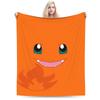Funny 3D Pikachu Dotted Face Blanket Pokemoned Travel Flannel Bedding Throws For Living Room Soft Warm Quality Bedspread Gift