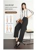 2025 Women's Small Size Cotton Linen Wide Leg Pants - Versatile, Slimming, Casual for Spring & Autumn