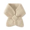 Thickening Cross Knitted Scarf Bib Snood Cowl Tube Thermal Neck Warmer Scarf  Winter
