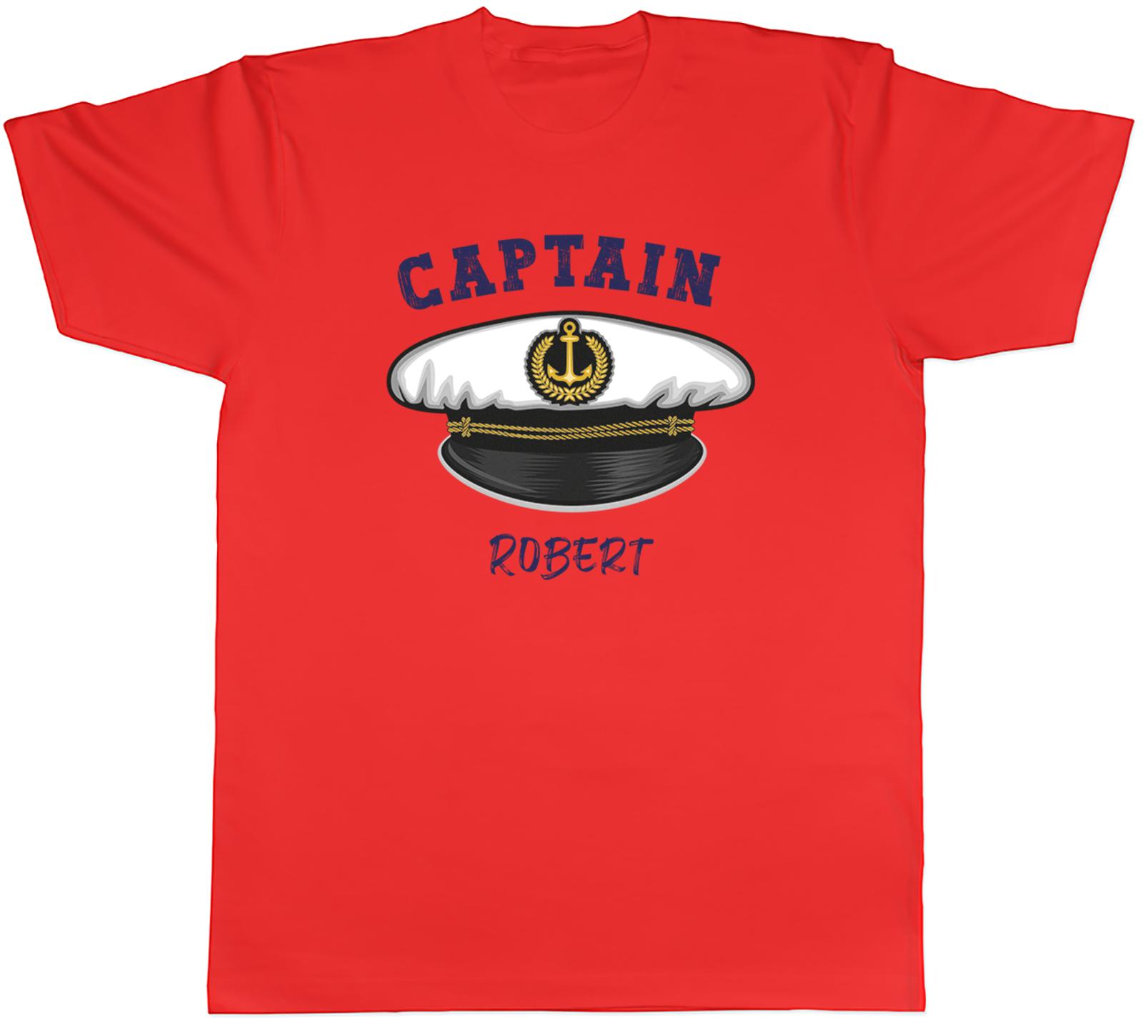 Personalised Captain Unisexs TShirt Sailor Boat Sailing Unisex Tee Gift S