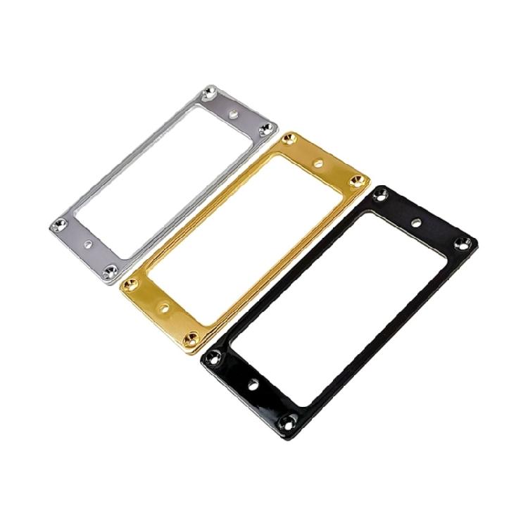 2PCS Guitar Humbucker Pickup Frames Easy Installation Mounting Rings with Screws Replacement Pickup Rings Metal Texture