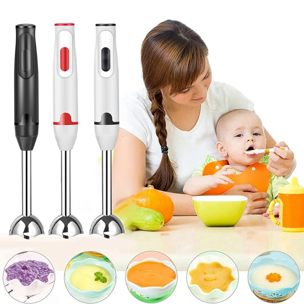 Electric Food Stick Mixer Handheld Egg Beater Food Vegetable Blender Stainless Steel Food Grinder Kitchen Whisk Tools