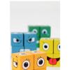 Face Changing Cube Board Card Game Building Blocks Cartoon Wooden Puzzle Montessori Anxiety Stress Relief Toys for Children Kids