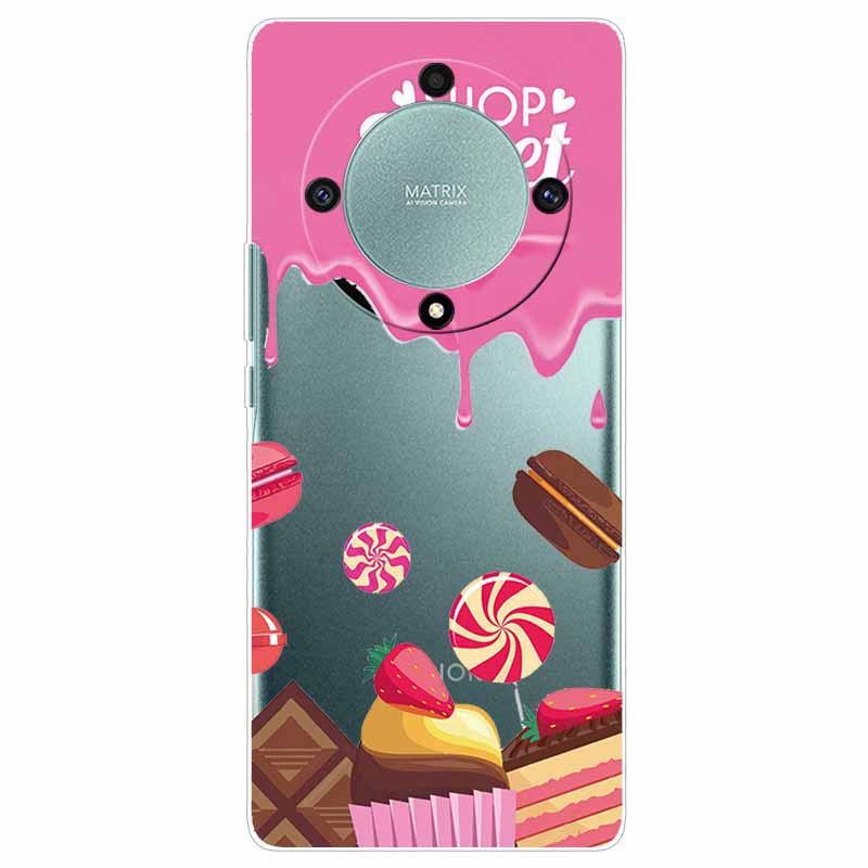 

For Honor Magic 5 Lite 5G Case Cartoon Clear Soft Silicone TPU Covers for Honor Magic5 Lite 5Lite Phone Cases Magic5Lite Funda Honor Magic5 Lite 5G
