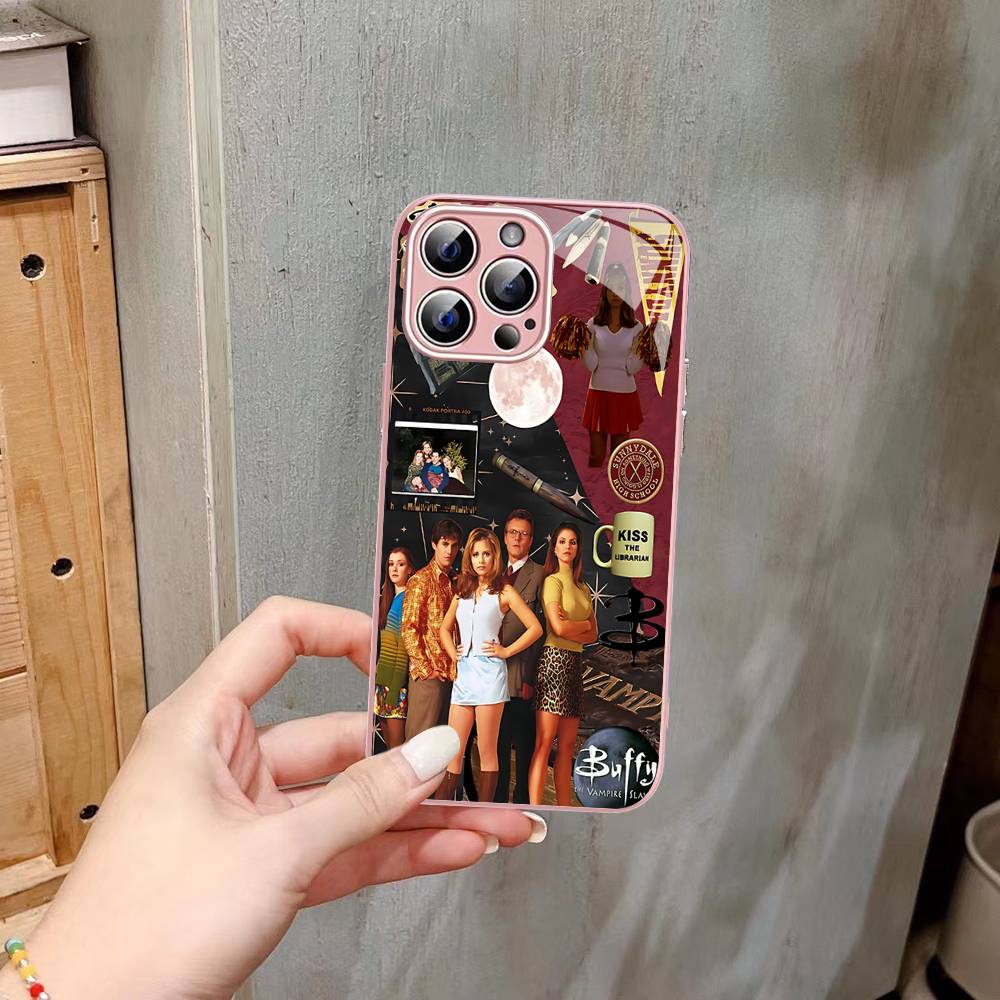 B-Buffy The Vampire Slayer Tempered Glass For Iphone 14 13 12 11 Pro Mini XS MAX 14Plus X XS XR Fundas