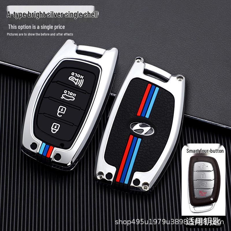 Hyundai Key Case for ix35, Elantra, Langdong, Mingtu, ix25, Sonata - Men's Car-Specific Shell with Buckle