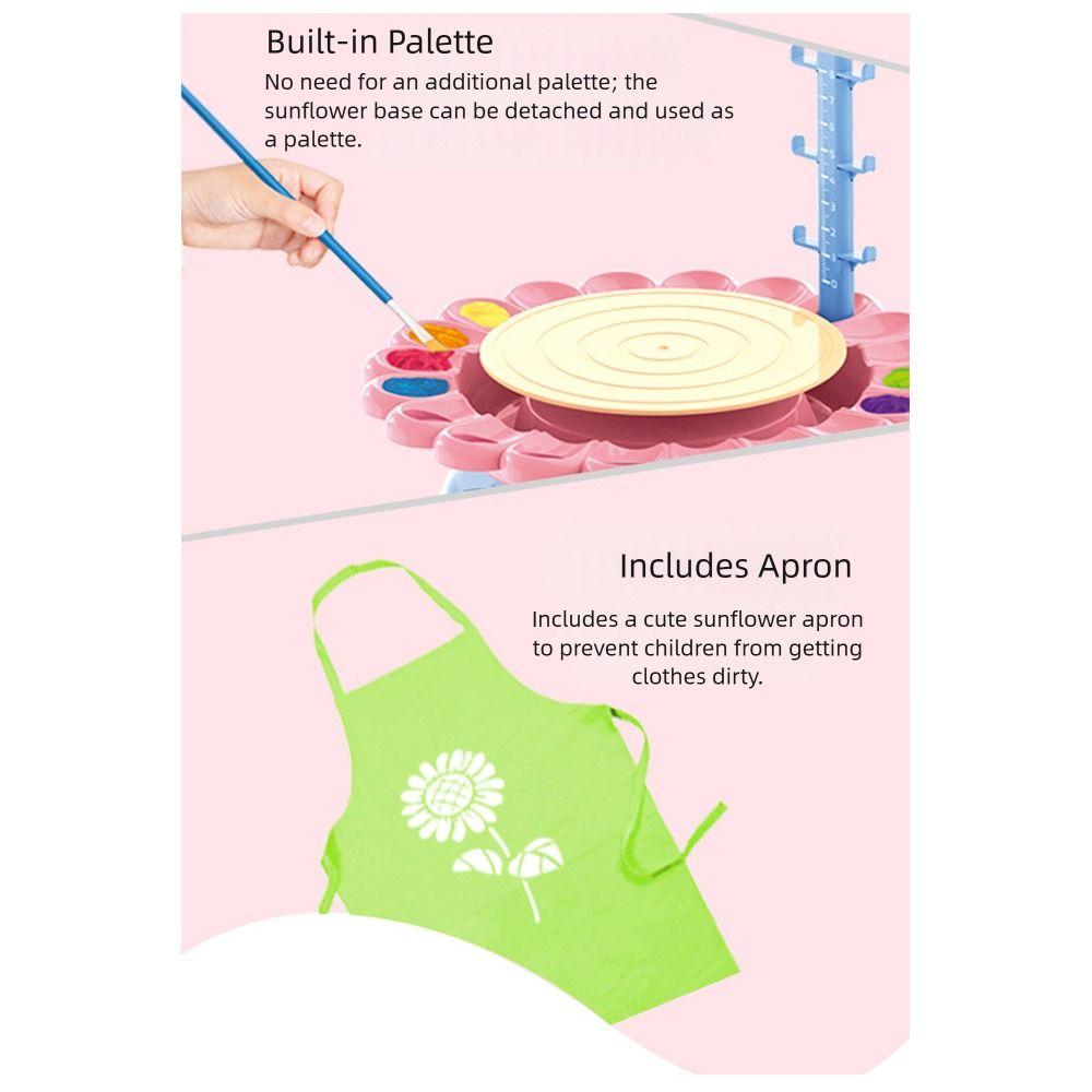 Multicolor Pottery Shaping Machine Toy Plastic Clay Shaping Tool  Kids Handmade Craft