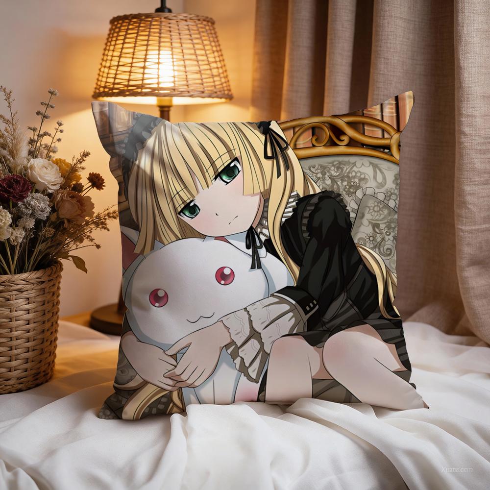 g-GOSICKs Hot Anime Cushion Cover Premium Comfort Reversible Pillow Cove -Two In One Design for Any Room & Car Interior