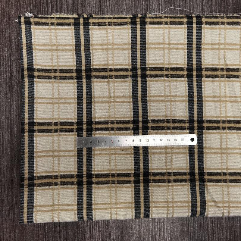 Nueva llegada: Tejido de Algodón Cepillado a Cuadros para Ropa Infantil y de Mujer - Tejido de Franela Jacquard Teñido en Hilo de Poliéster-Algodón.
