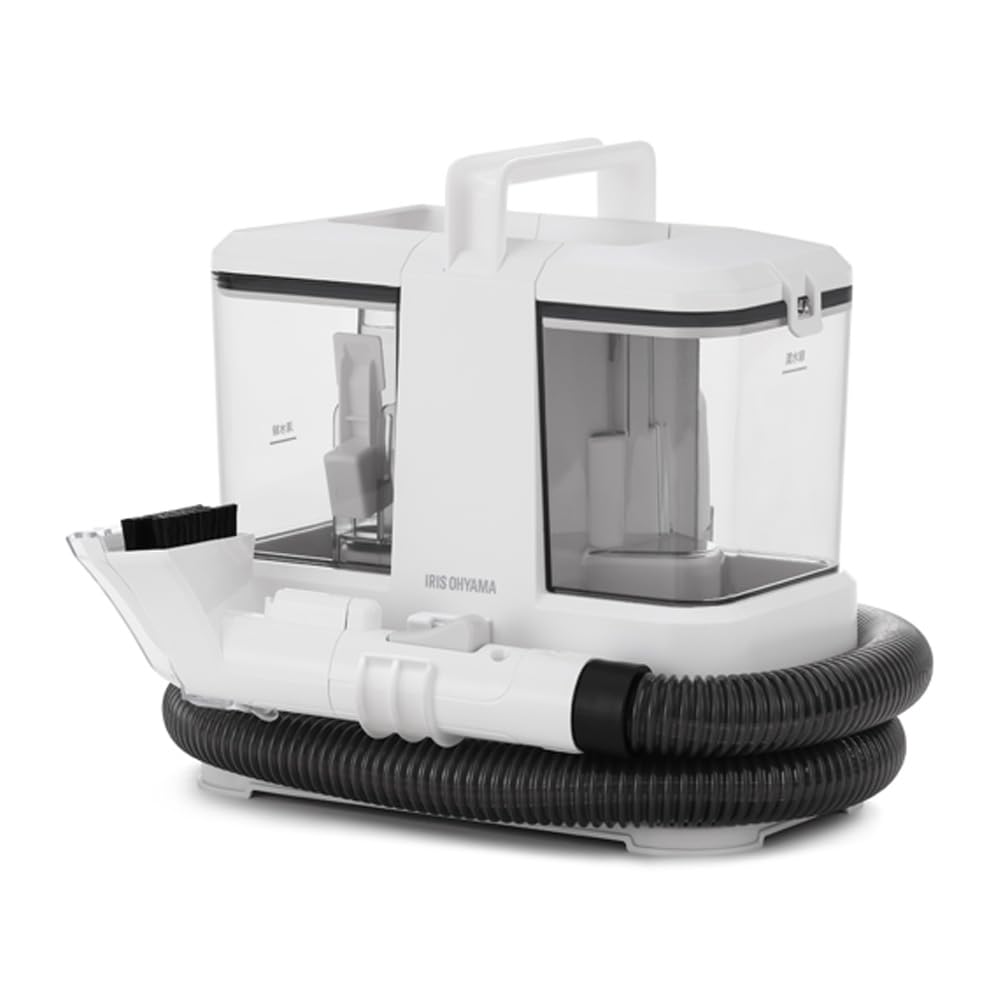 

Iris Ohyama Rinser Automatic Pump Type Lightweight Powerful Suction Stain Cloth Cleaning Brush Head Head Easy Water Inlet White [2024 Model] Cleaner, білий