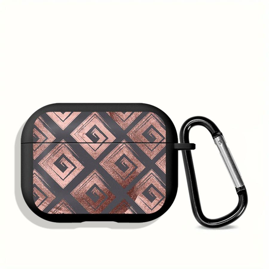 

Pink Metallic Flowers Case For Airpods 4 Pro3 Pro Pro2 3 2 1 Earphone Cases Cover Airpods 4