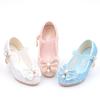 Girls' Fashionable High Heels Korean Style Princess Shoes Student Performance Leather Shoes