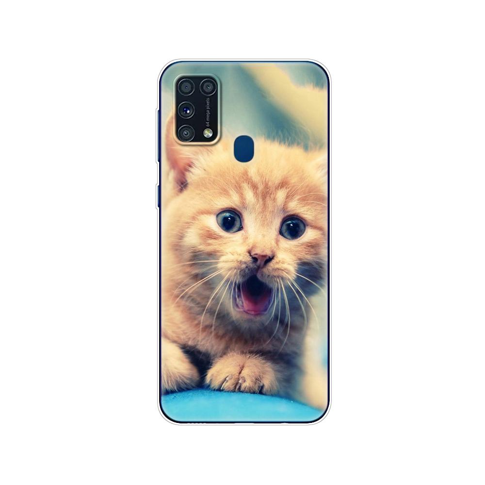 Pentru Samsung M31 Husa 6.4" Husa din silicon moale Tpu pentru Samsung Galaxy M31 M 31 SM-M315FZBVSER m315 Funda pentru bara din spate a telefonului