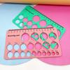 1 Set Nipple Measuring Ruler Double-sided Printing Soft Silicone Nipple Breast Pump Flange Ruler Home Use