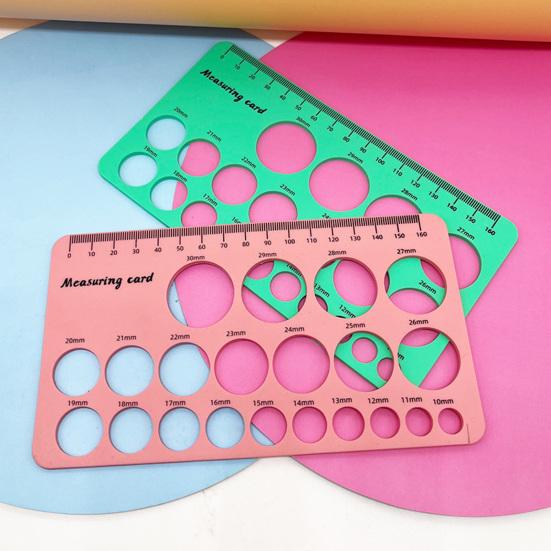 1 Set Nipple Measuring Ruler Double-sided Printing Soft Silicone Nipple Breast Pump Flange Ruler Home Use