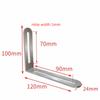 L-shaped Stainless Steel Angle Code Adjustable Load Bearing Right Angle Bracket Connector Furniture Fixer Shelf