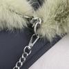 Women Chain Crossbody Bag Zipper Furry Tote Handbag Versatile Cute Satchel Bag Soft Girl Satchel Purse