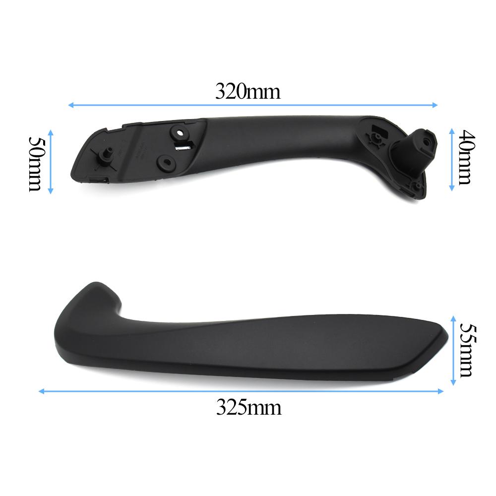 Black Carbon Fiber Front Left or Right Door Inner Handle Cover For Renault Megane 3 MK3 Fluence 2008-2016 809600015R 197012651