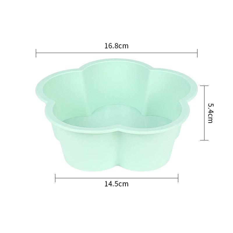 Flower Shaped Cake Pan Nonstick Kitchen Silicone Cake Molds For Cheese Chocolate Baking Pans Dessert Mold Freezer Safe