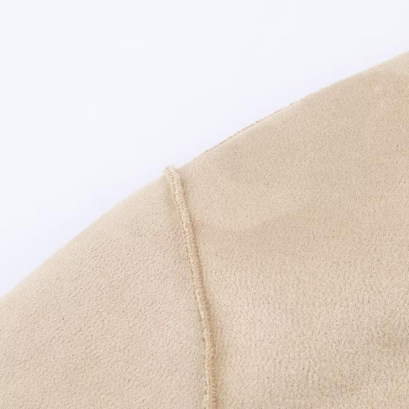 Women Reversible Stand Collar Long Sleeve Short Jacket Winter Casual Loose Versatile