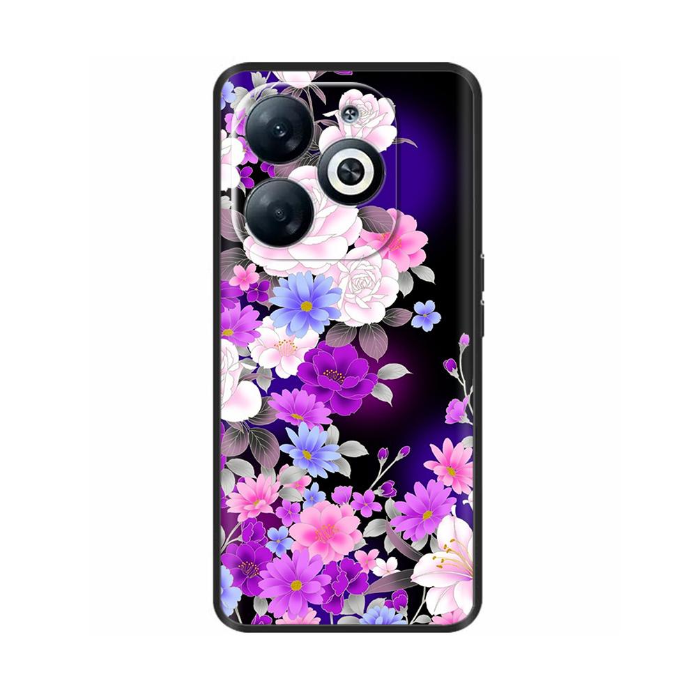 For Infinix Smart 8 Case Cover Funda Black Soft Silicone TPU Protective Phone Case For infinix Smart 8 Smart8 X6525 Bumper Coque