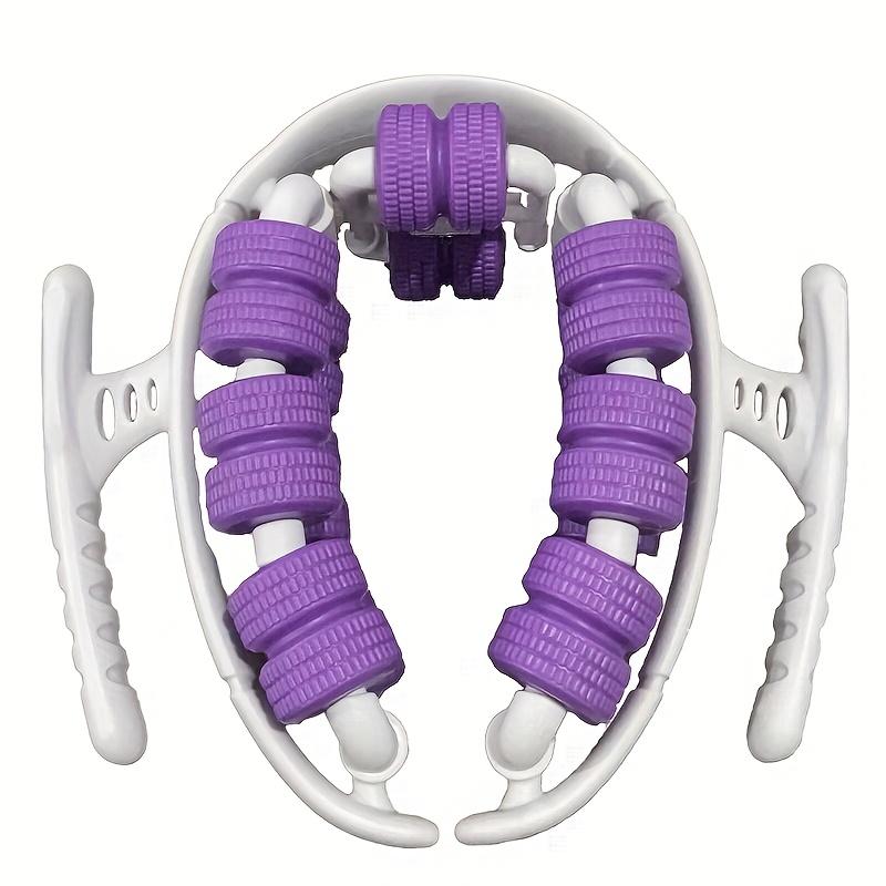 

Масажер для ніг з 28 колесами та шестиосьовим плаваючим механізмом, двошарові масажні ролики для зняття м язового болю, глибокого розслаблення мальвовий