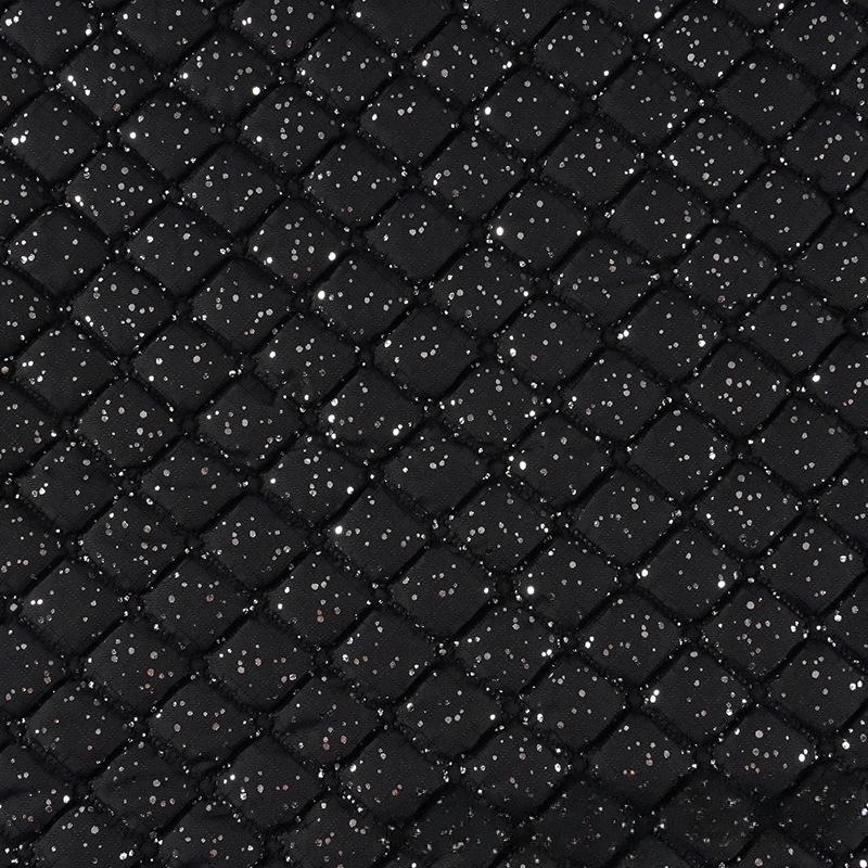 Ultrasonic Embossed Diamond-shaped PU Leather Fabric Lining Free Clothing Handbags Designer Clothing Sewing Accessories