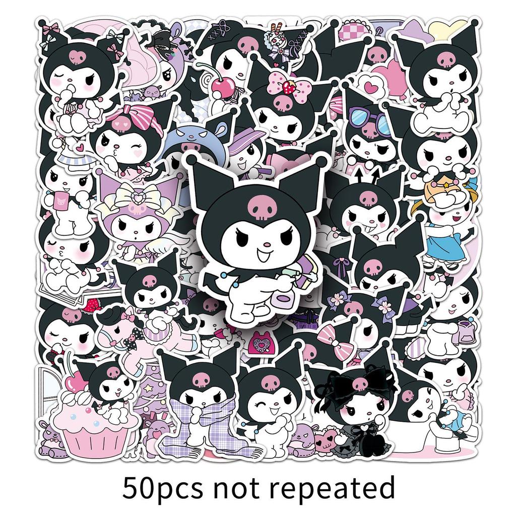 Kuromi Stickers: 50 Cute, Waterproof Decorative Stickers for Laptops, Phones, and Cups