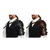Vikinges Pu Leather Single Pauldron Shoulder Armors,Medieval Knight Shoulder Armors for LARP/Cosplays