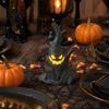 Lustige Feiertags-Requisiten Halloween-Baum Gruselige Dekorationen mit LED-Nachtlichtern Herbst-Stufenschale Deko für Spukhaus Indoor Tischplatte Haus Kunststoff