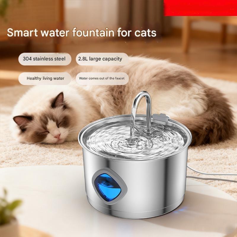 Battery Operated Pet Water Fountains Large Capacity Cats Water Dispenser for Home and Outdoor Activity