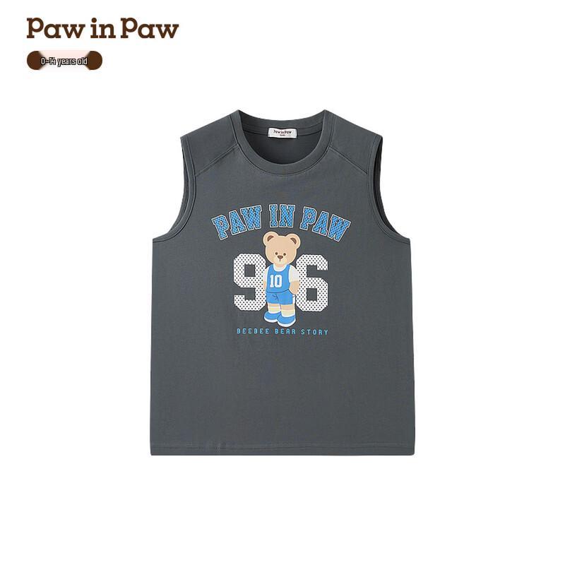 PawinPaw Boys Cartoon Bear Loose Tank Top 130