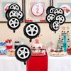 12-Pack Tire Balloons, 18inch Tire-Shaped Aluminum Foil Balloons; Suitable for Birthday Parties, Racing-Themed Birthday Parties,