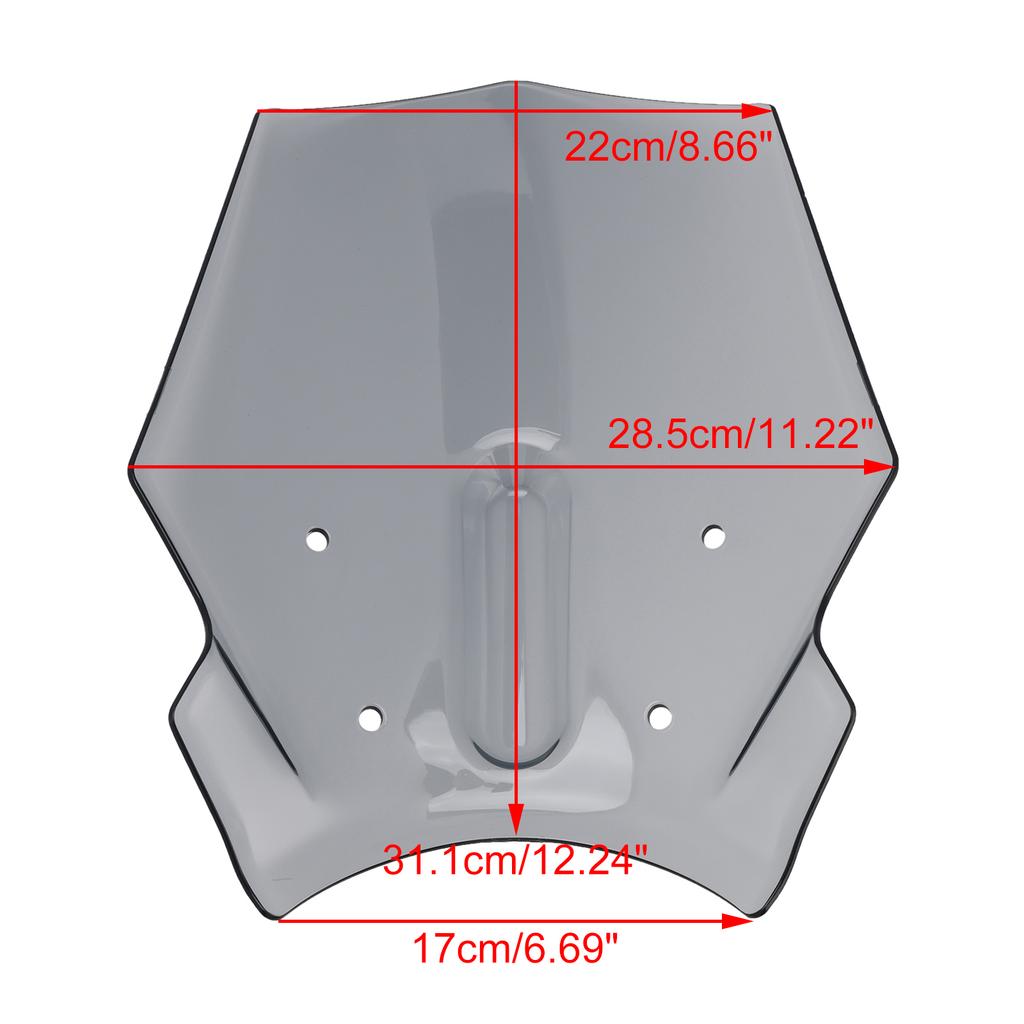Windshield WindScreen fit for HONDA CB650R 2024-2025 Gray