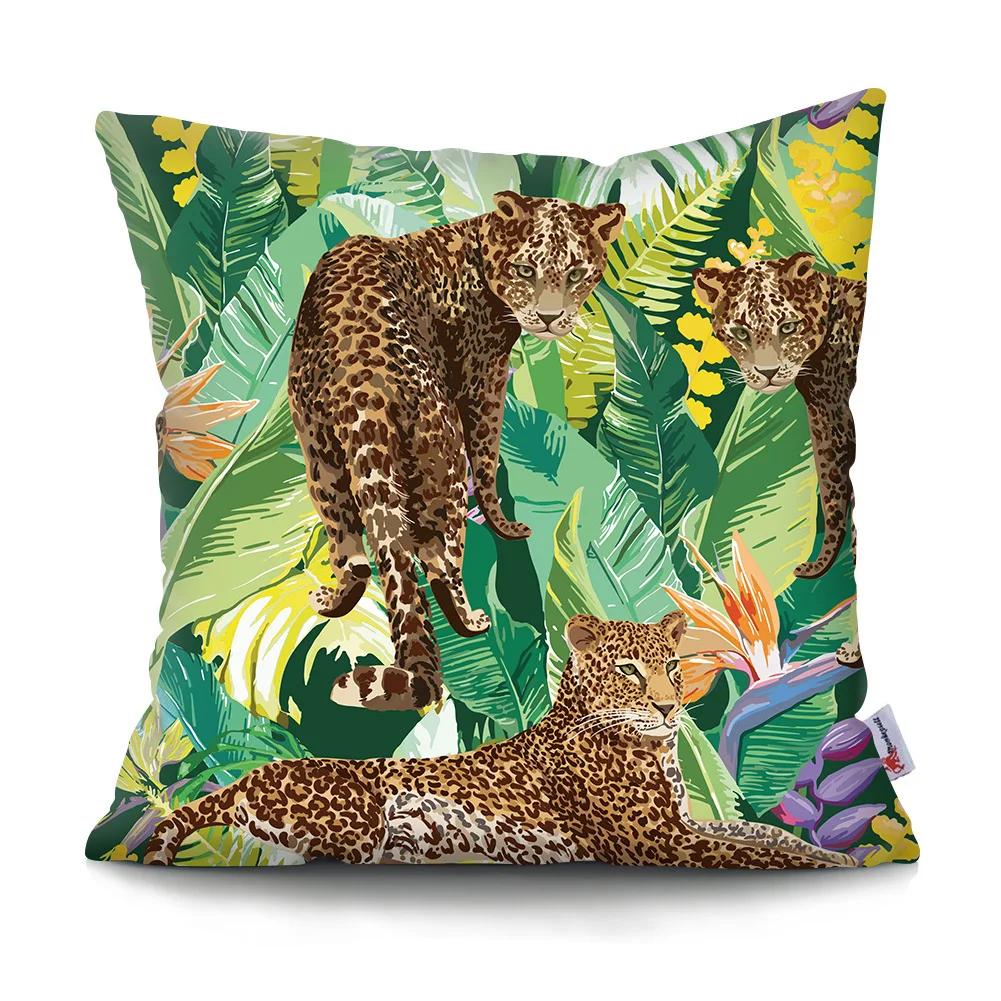 Kissenbezug Schlicht Retro Tigerkopf Kissen Auto Sofa Heimdekoration Kissenbezug Ornament