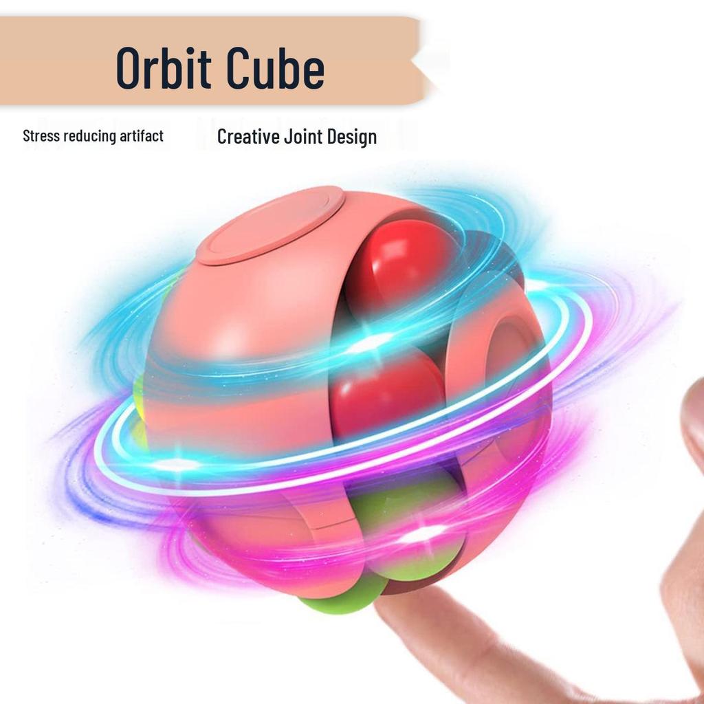 Vánoční horská dráha Magická kostka Fidget spinner pro děti - Zlepšete inteligenci a uvolněte stres