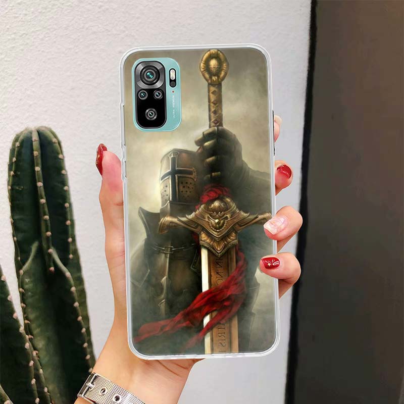 Knights Templar Crusades For Xiaomi Poco X7 X6 X5 X4 Nfc F6 F5 Pro Phone Case F4 Gt F3 M5S M5 M4 M3 X7Pro Fundas Cover Coque X6