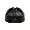 Middle-aged Elderly Cap Men's Autumn Winter Ear Protection Warm Cap Cap Cap Pu Leather Plush Baseball Cap Lei Feng Cap
