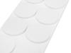 Felt and EVA foam pads, self-adhesive, white, 125 pcs.