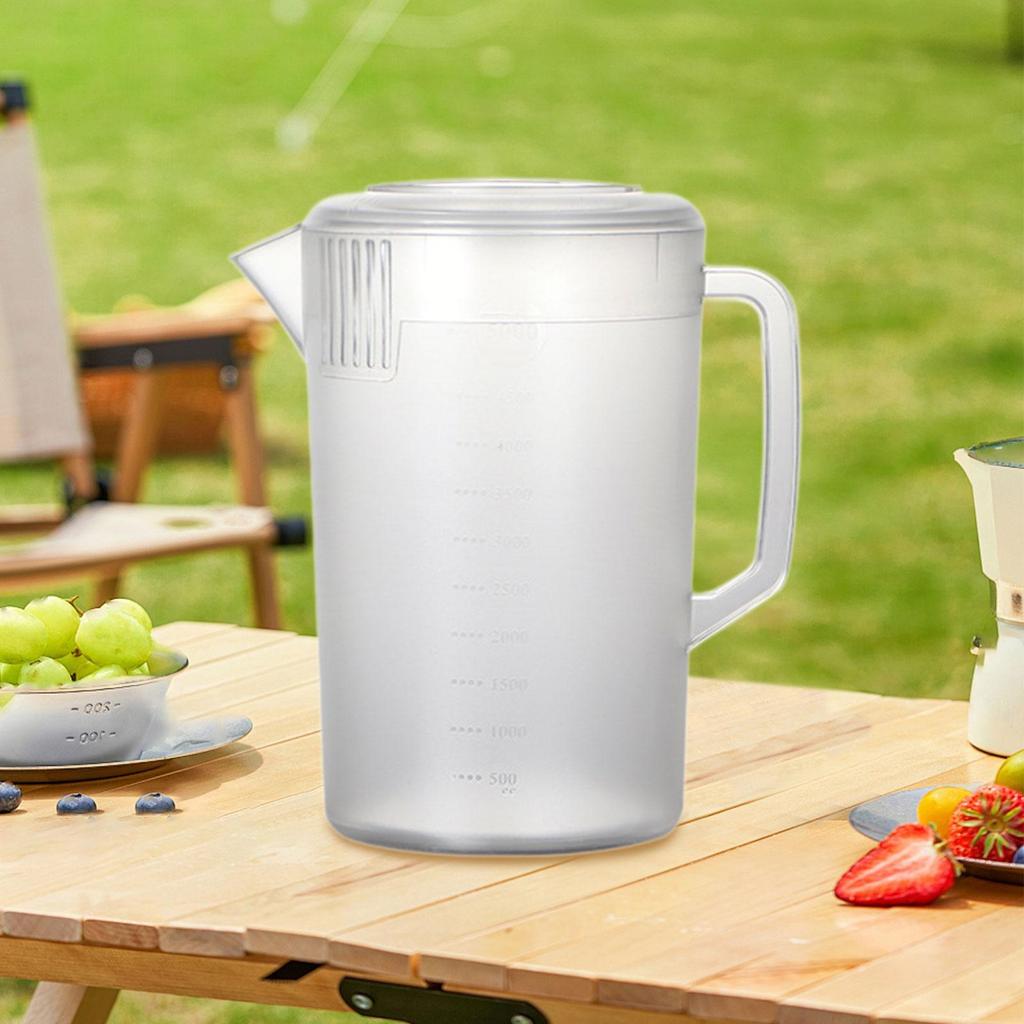Cold Water Jug Liquid Measure Cup Portable Measuring Pitcher for Flour Juice Tea Shop Hot and Cold Water Baking Accessories
