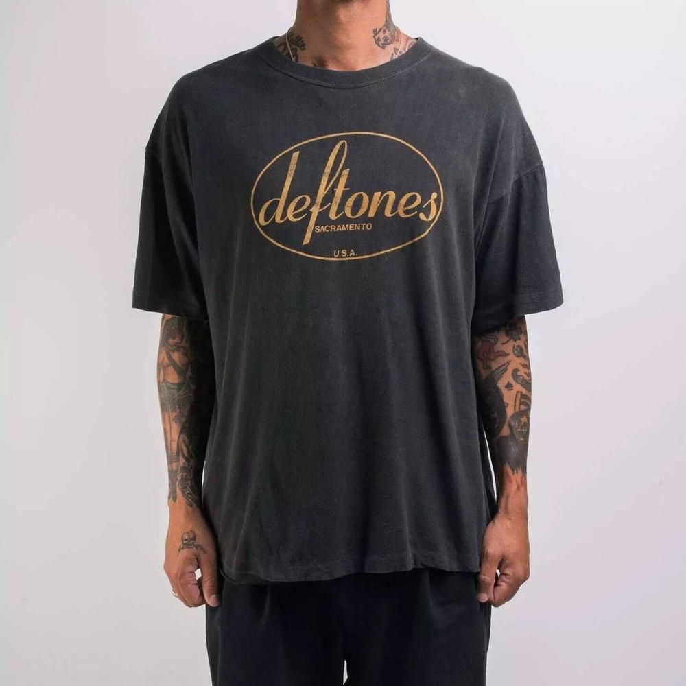 90s Deftones Band Basic Black Graphic T shirt Unisex Men Women S-5XL Unisex T-Shirt S