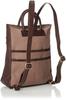 Leather Backpack Brown One Size [Peak Speak] YS-9106 Women's