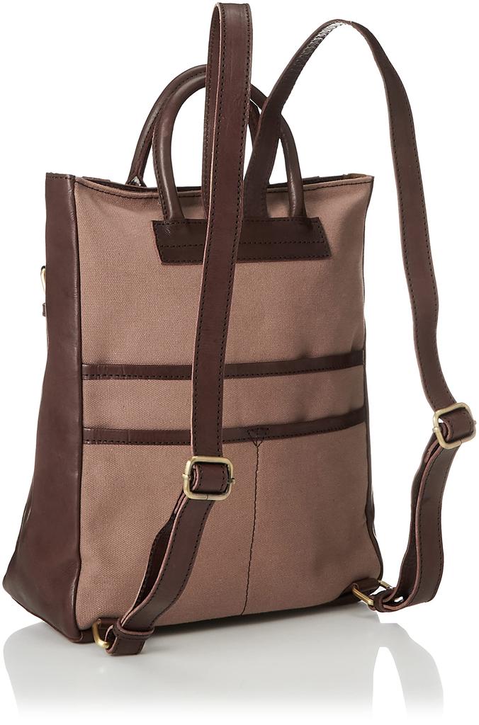 Leather Backpack Brown One Size [Peak Speak] YS-9106 Women's