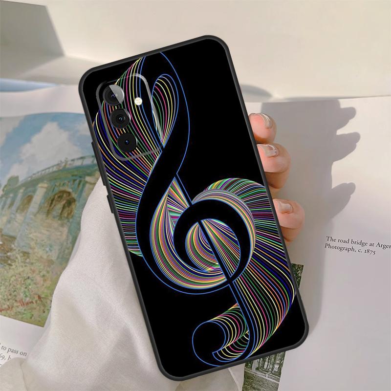 Musical Music Note Case For Samsung Galaxy A55 A35 A15 A32 A12 A22 A52 A06 A54 A34 A14 A56 A36 A26 A16 A13 A53