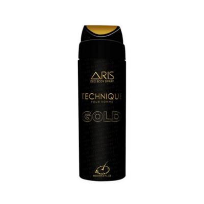 Aris Deo Body Spray Technique Gold, 1pc, 200ml