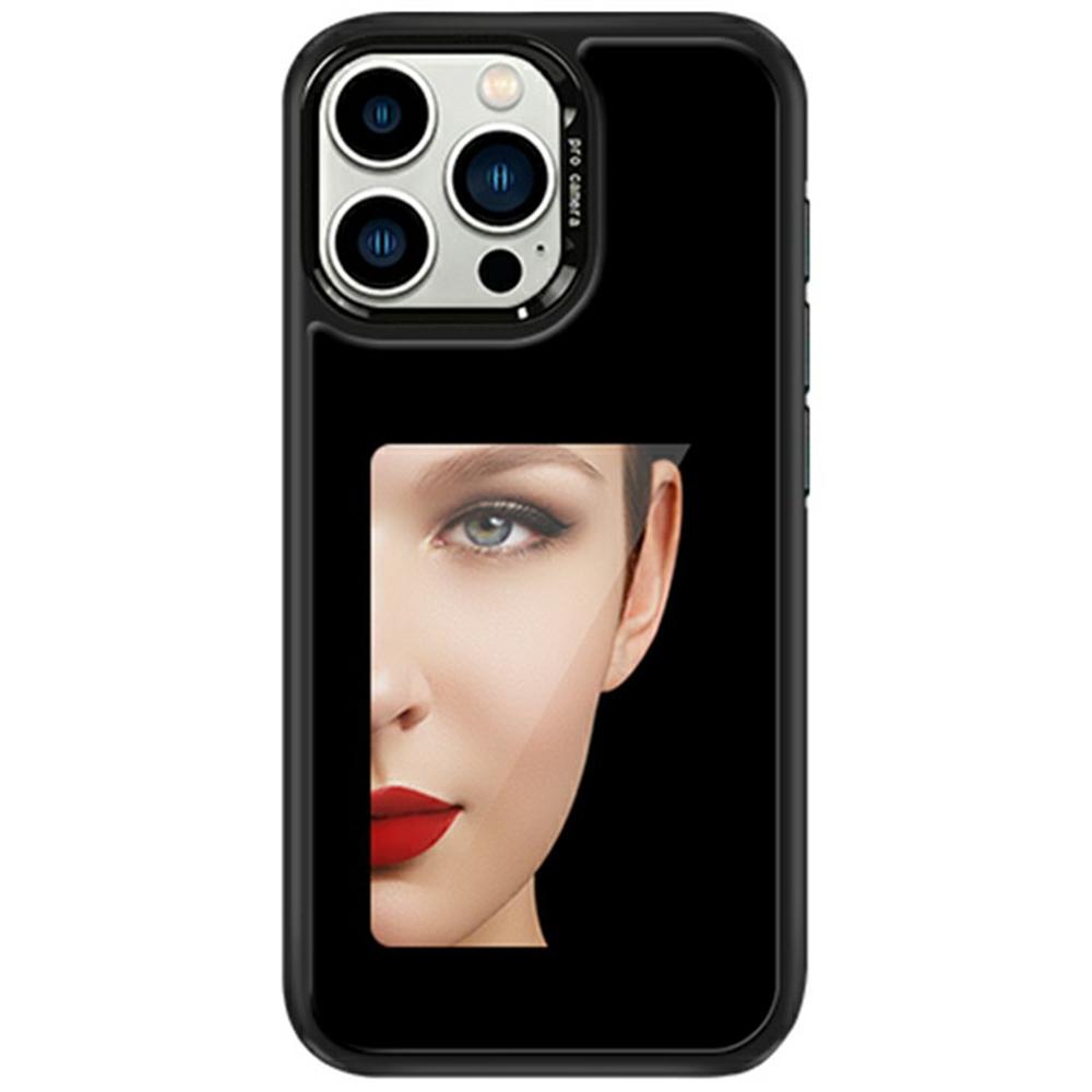 

Для iPhone 15 Pro Чехол E-Ink 4 дюйма HD 4 цвета Чехол для телефона Поддерживает передачу NFC DIY картинки Black