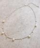 [VINGTAINE] Freshwater Pearl Necklace, Medium Chain, Screw Chain, Simple, Gift for Women, Casual and Cute, C3330-S-