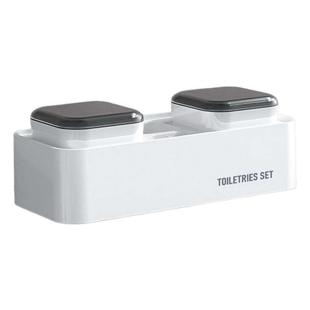 

Органайзер для зубных щеток Органайзер для зубных щеток для ванной Настенный держатель для зубных щеток с емкостным стендом для хранения Аксессуары для ванной