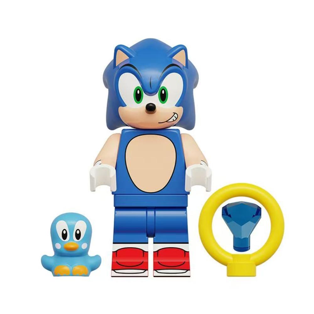 Hot Christmas Cartoon Sonic The Hedgehog Building Blocks Assembly Model Doll Girl Boy Toy For Children Birthday Collocatio Gift