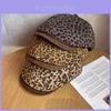 Fashionable Retro Splice Design Leopard Print Women Casual Beret For Summer Fashion Enthusiasts
